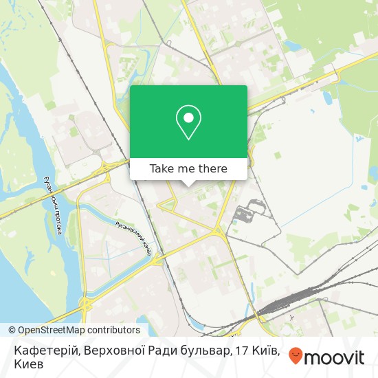 Карта Кафетерій, Верховної Ради бульвар, 17 Київ