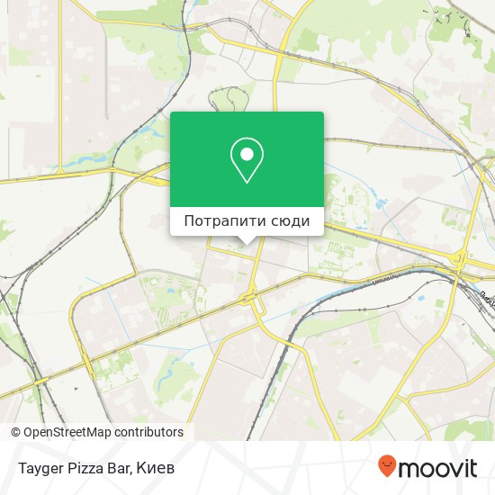 Карта Tayger Pizza Bar, 6 Київ