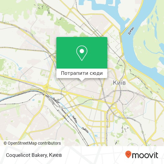 Карта Coquelicot Bakery, Чеховський провулок Київ 01054