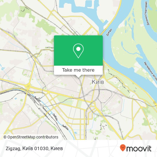 Карта Zigzag, Київ 01030