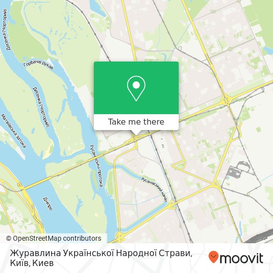 Карта Журавлина Української Народної Страви, Київ