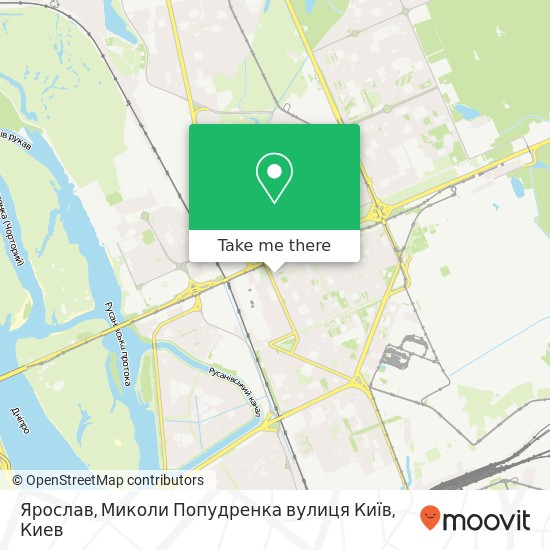 Карта Ярослав, Миколи Попудренка вулиця Київ