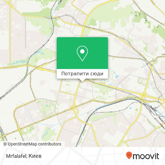 Карта Mrfalafel, Перемоги проспект, 47 Київ