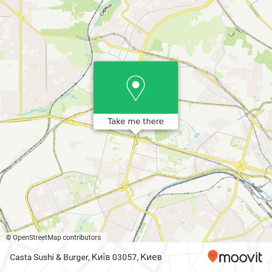 Карта Casta Sushi & Burger, Київ 03057