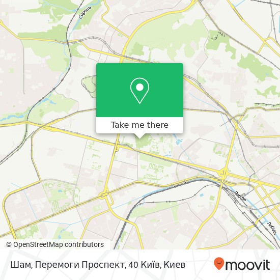 Карта Шам, Перемоги Проспект, 40 Київ