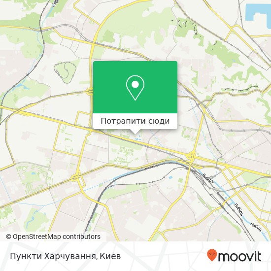 Карта Пункти Харчування, Київ 04119