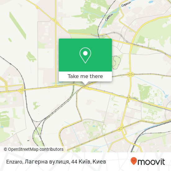 Карта Enzaro, Лагерна вулиця, 44 Київ