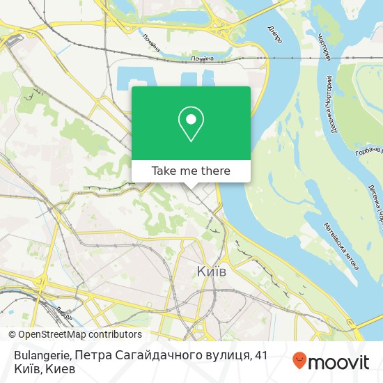 Карта Bulangerie, Петра Сагайдачного вулиця, 41 Київ
