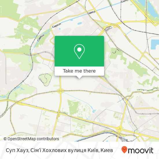 Карта Суп Хауз, Сім'ї Хохлових вулиця Київ