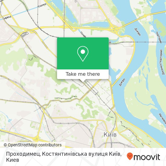 Карта Проходимец, Костянтинівська вулиця Київ