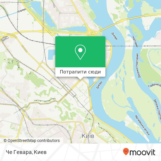 Карта Че Гевара, Верхній Вал вулиця Київ
