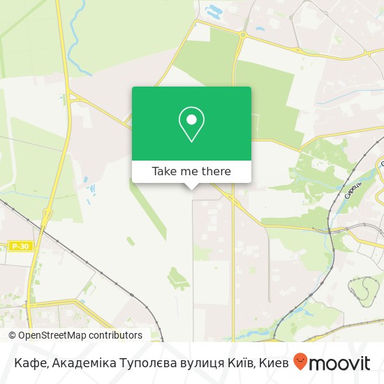 Карта Кафе, Академіка Туполєва вулиця Київ