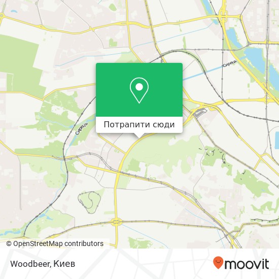 Карта Woodbeer, Олени Теліги вулиця, 41 Київ