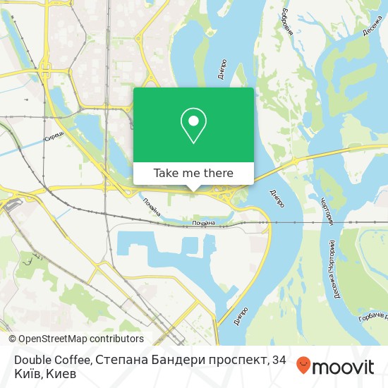 Карта Double Coffee, Степана Бандери проспект, 34 Київ