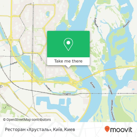 Карта Ресторан «Хрусталь», Київ