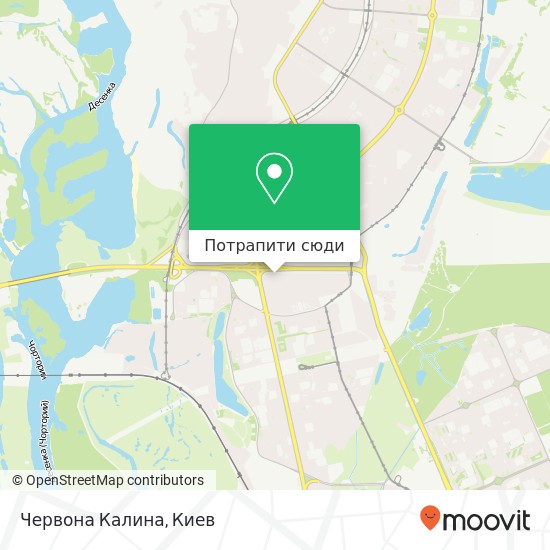 Карта Червона Калина, Романа Шухевича проспект, 22 Київ 03169