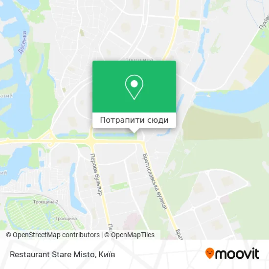 Карта Restaurant Stare Misto