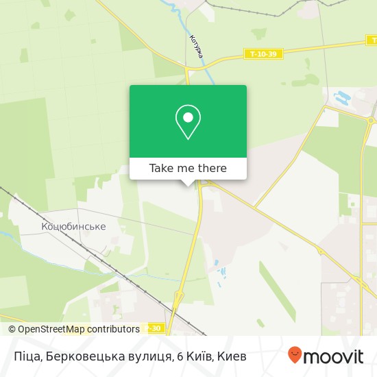 Карта Піца, Берковецька вулиця, 6 Київ