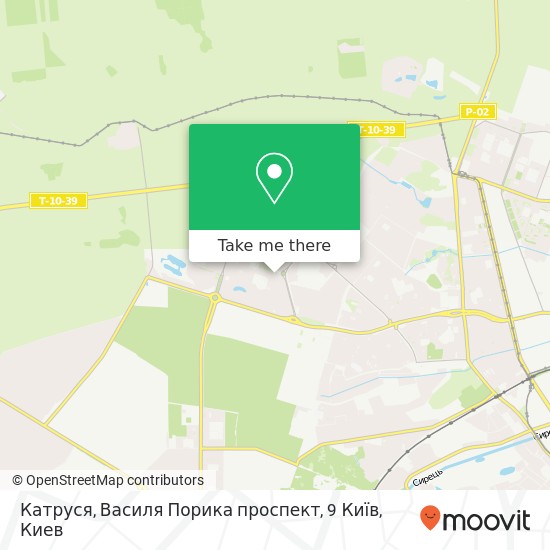 Карта Катруся, Василя Порика проспект, 9 Київ