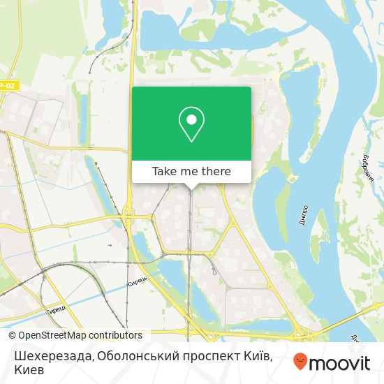 Карта Шехерезада, Оболонський проспект Київ