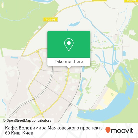 Карта Кафе, Володимира Маяковського проспект, 60 Київ