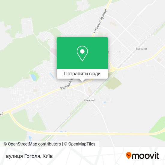 Карта вулиця Гоголя