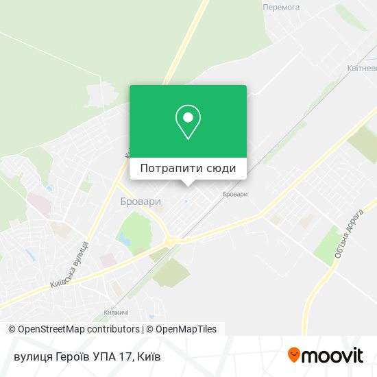 Карта вулиця Героїв УПА 17