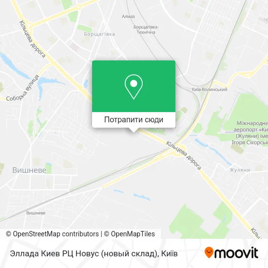 Карта Эллада Киев РЦ Новус (новый склад)