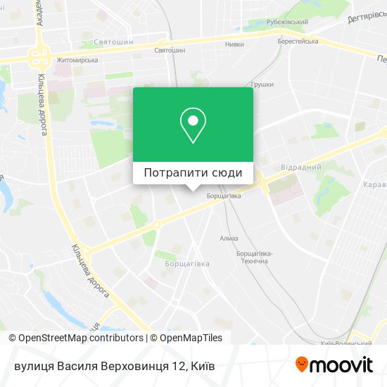 Карта вулиця Василя Верховинця 12