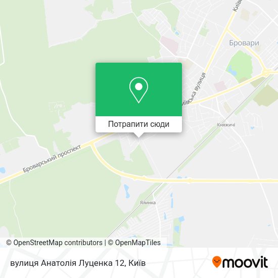 Карта вулиця Анатолія Луценка 12