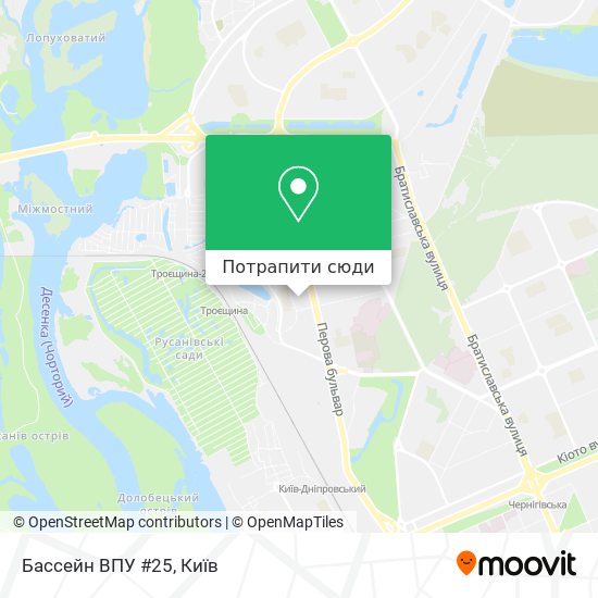 Карта Бассейн ВПУ #25