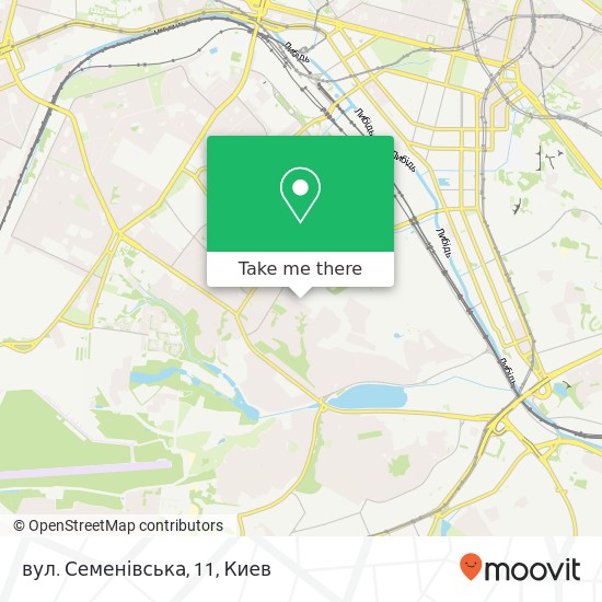 Карта вул. Семенівська, 11