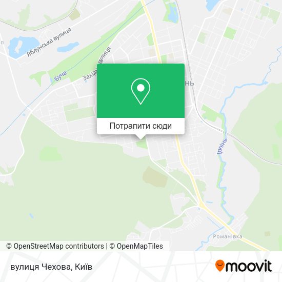 Карта вулиця Чехова