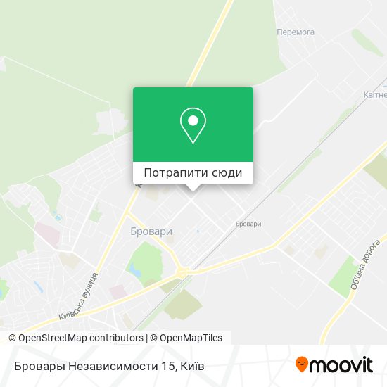 Карта Бровары Независимости 15