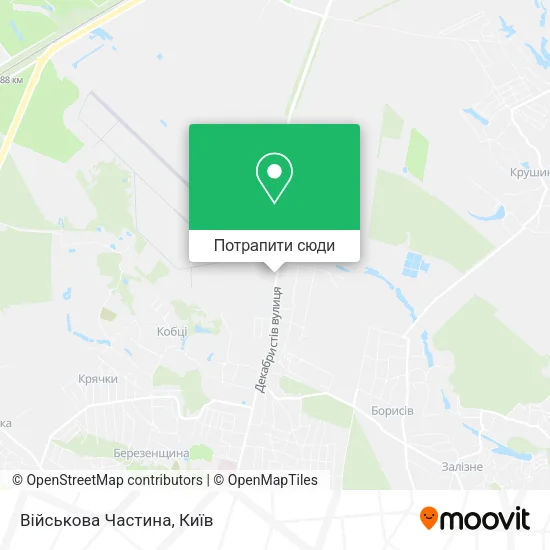 Карта Військова Частина