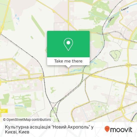 Карта Культурна асоціація "Новий Акрополь" у Києві