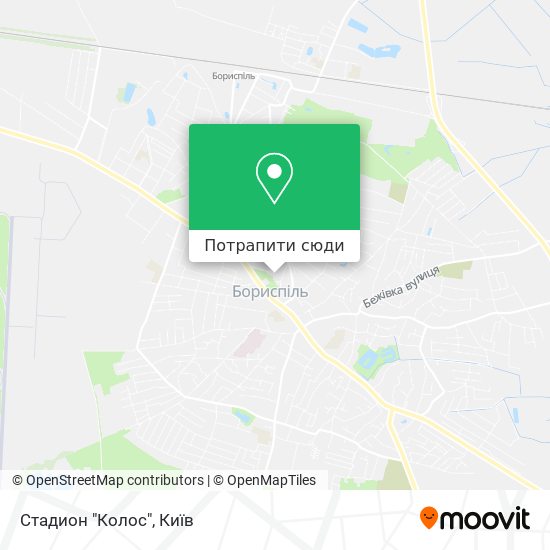 Карта Стадион "Колос"