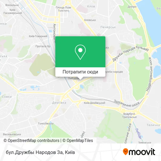 Карта бул.Дружбы Народов 3а