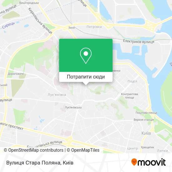 Карта Вулиця Стара Поляна