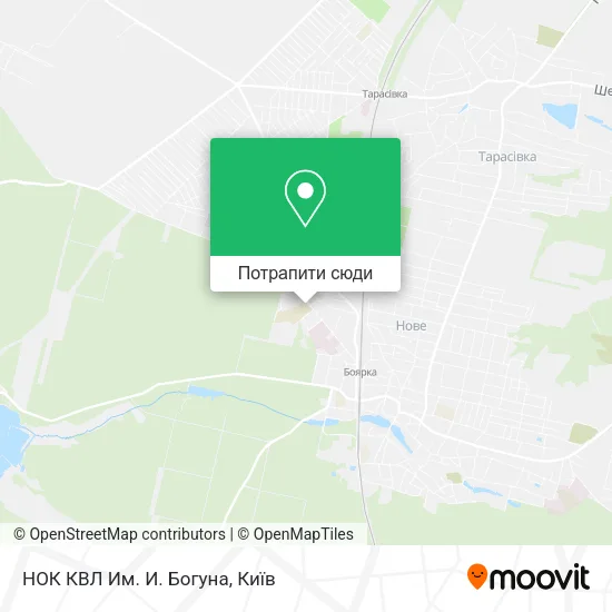 Карта НОК КВЛ Им. И. Богуна