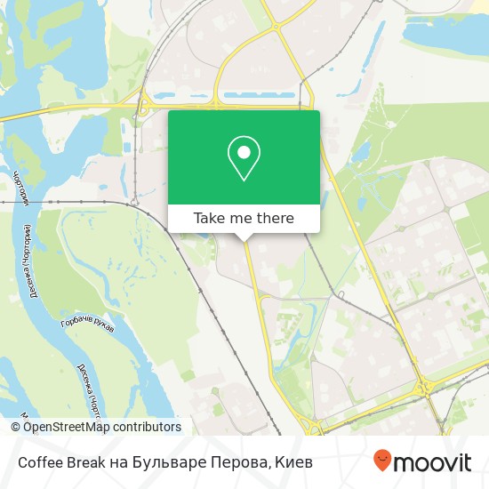 Карта Coffee Break на Бульваре Перова