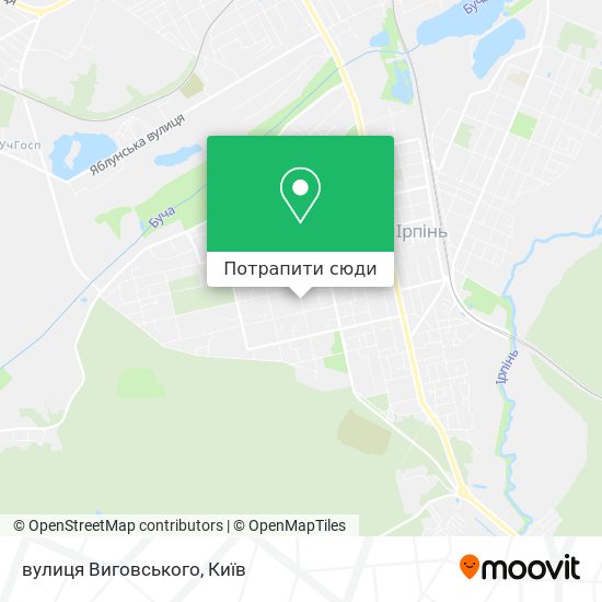 Карта вулиця Виговського