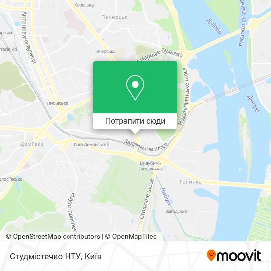 Карта Студмістечко НТУ