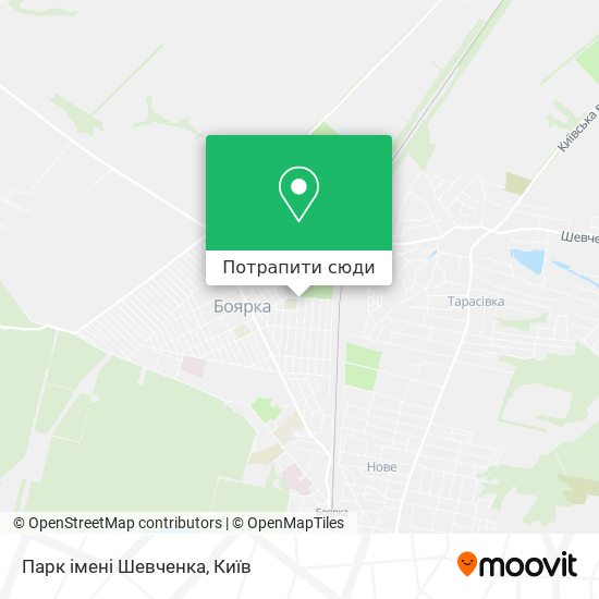 Карта Парк імені Шевченка