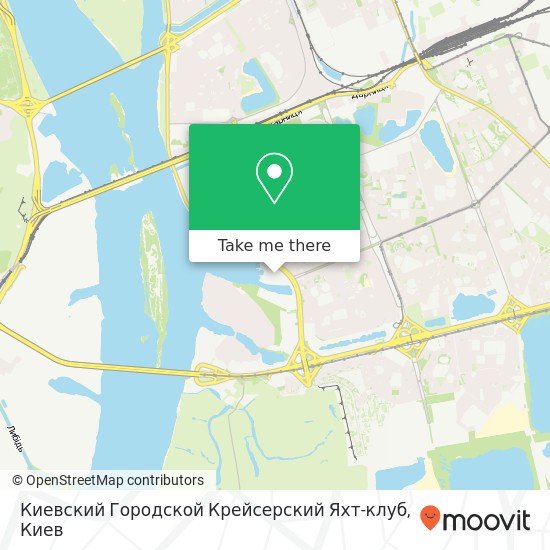 Карта Киевский Городской Крейсерский Яхт-клуб