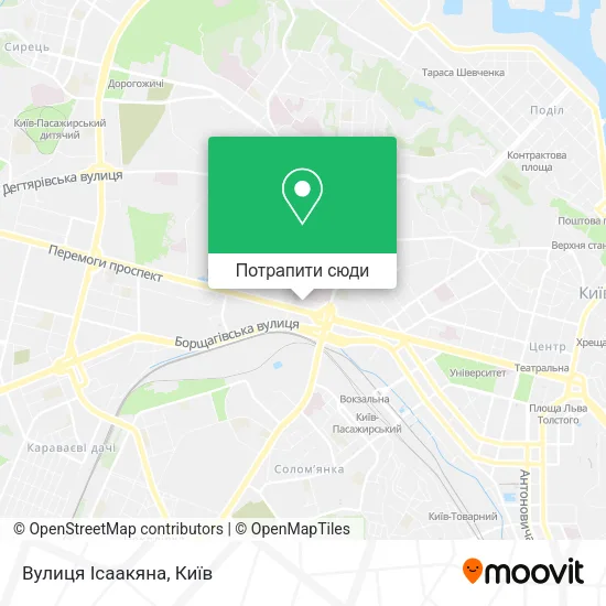 Карта Вулиця Ісаакяна