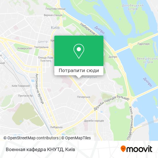 Карта Военная кафедра КНУТД