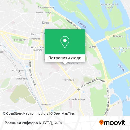 Карта Военная кафедра КНУТД