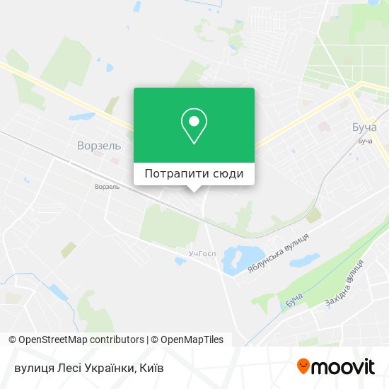 Карта вулиця Лесі Українки