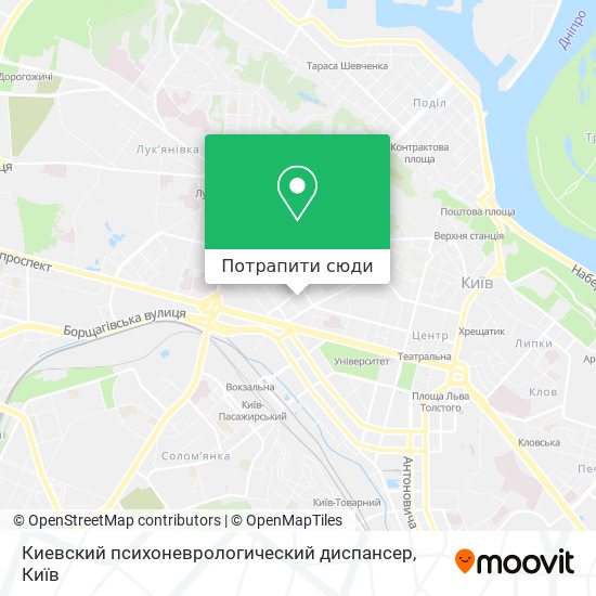 Карта Киевский психоневрологический диспансер